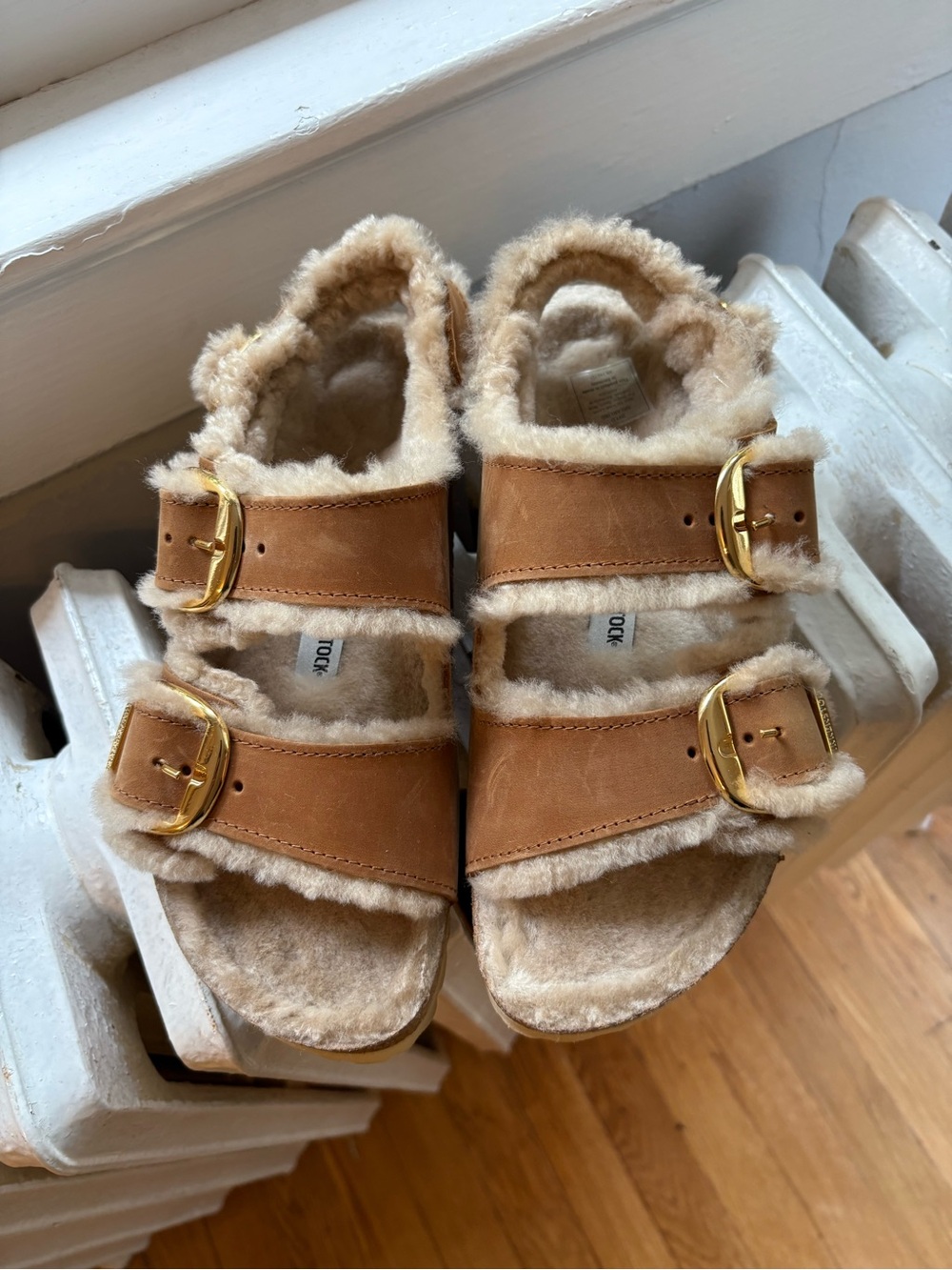 Milano Shearling Cognac size 39